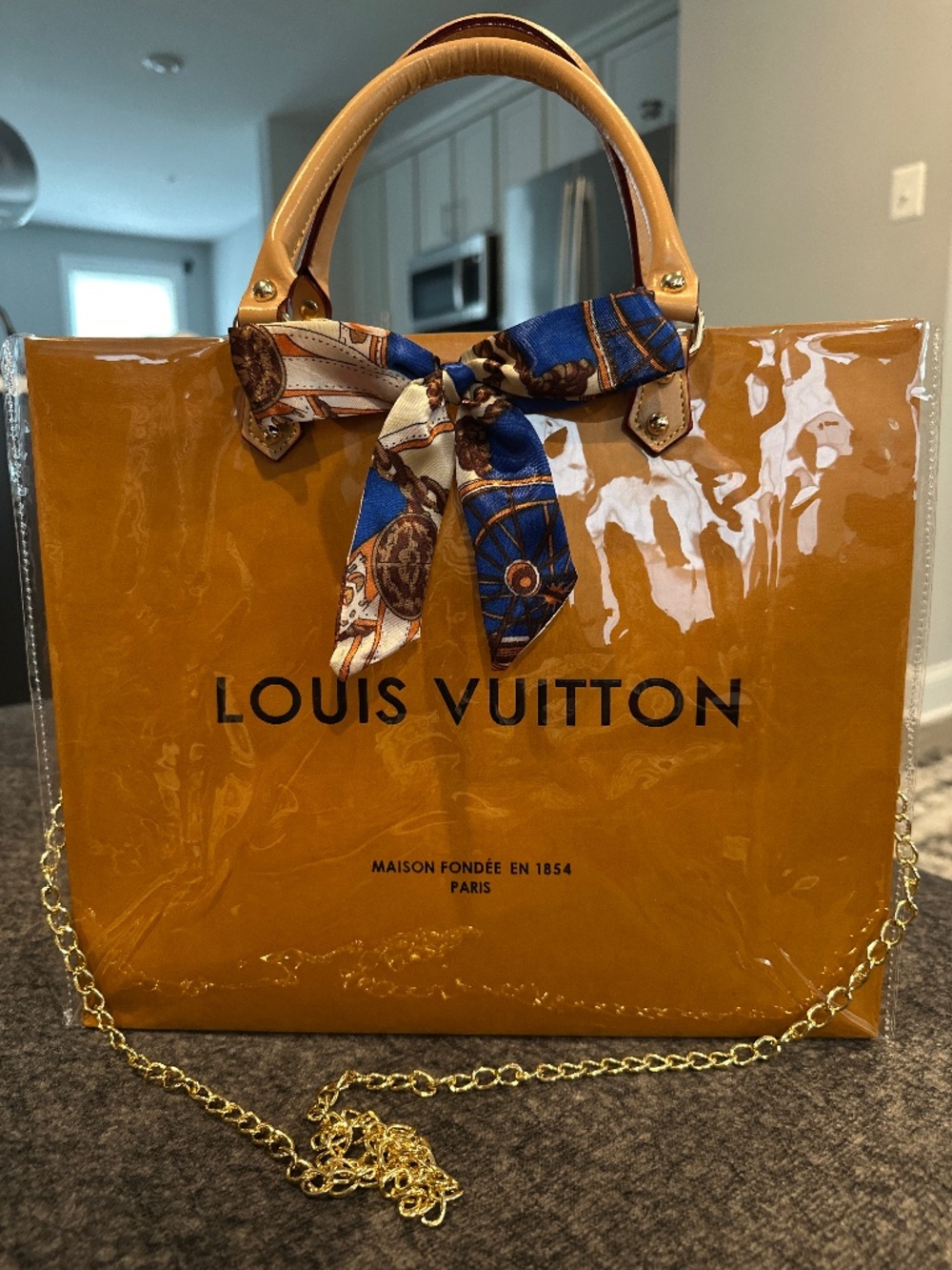 Upcycled Luxury Shopping Bag Handbag